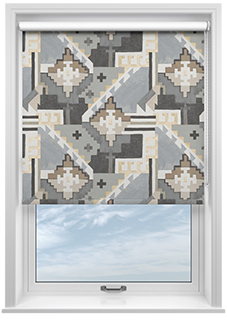 Machu Picchu, Cloudy Grey - Twist&Fit Roller Blind